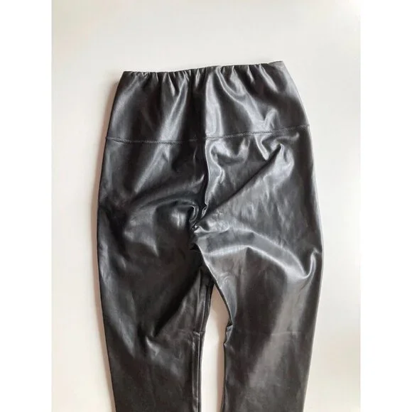 Aritzia WILFRED FREE Daria Black Vegan Leather High Rise Ankle Leggings, Size S - Picture 5 of 14